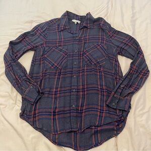 Lucky Brand Plaid Women’s Button-Up Shirt Size XS